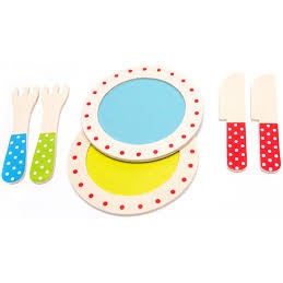 Kids Pretend Play Wooden Cookware Set Toys With kitchen Utensils