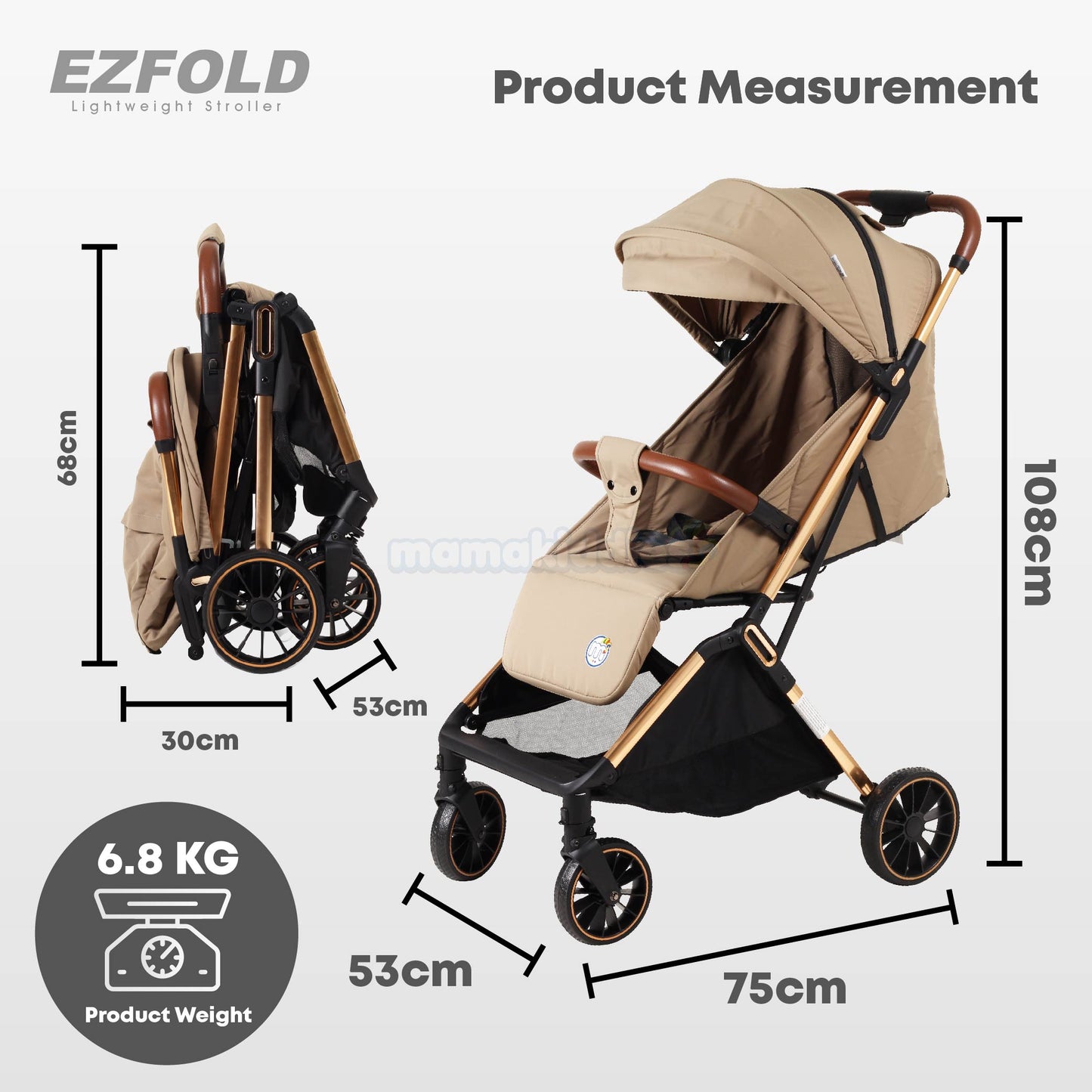 EZ Fold Auto Fold Stroller