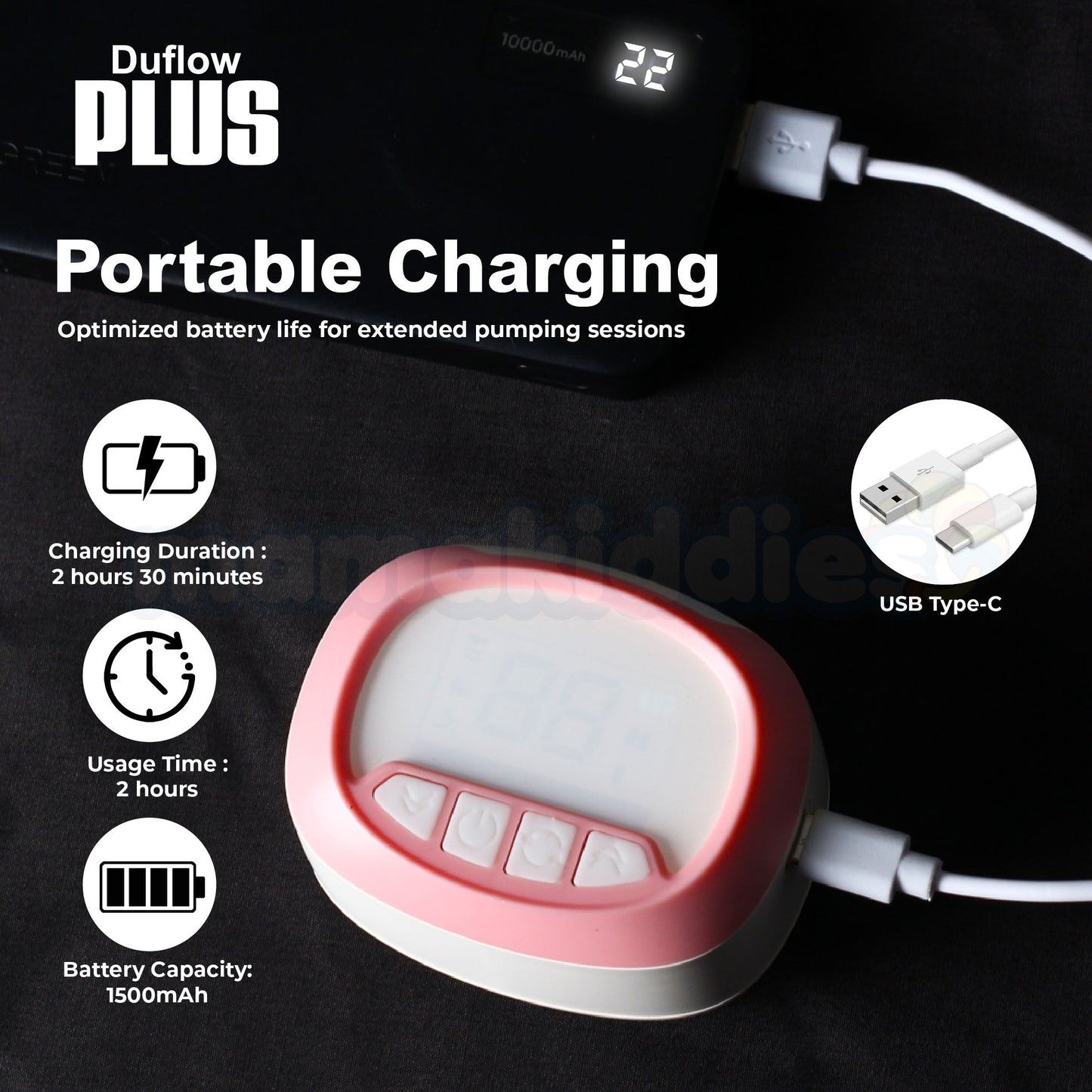 DUFLOWPLUS Wearable Electric Breast Pump