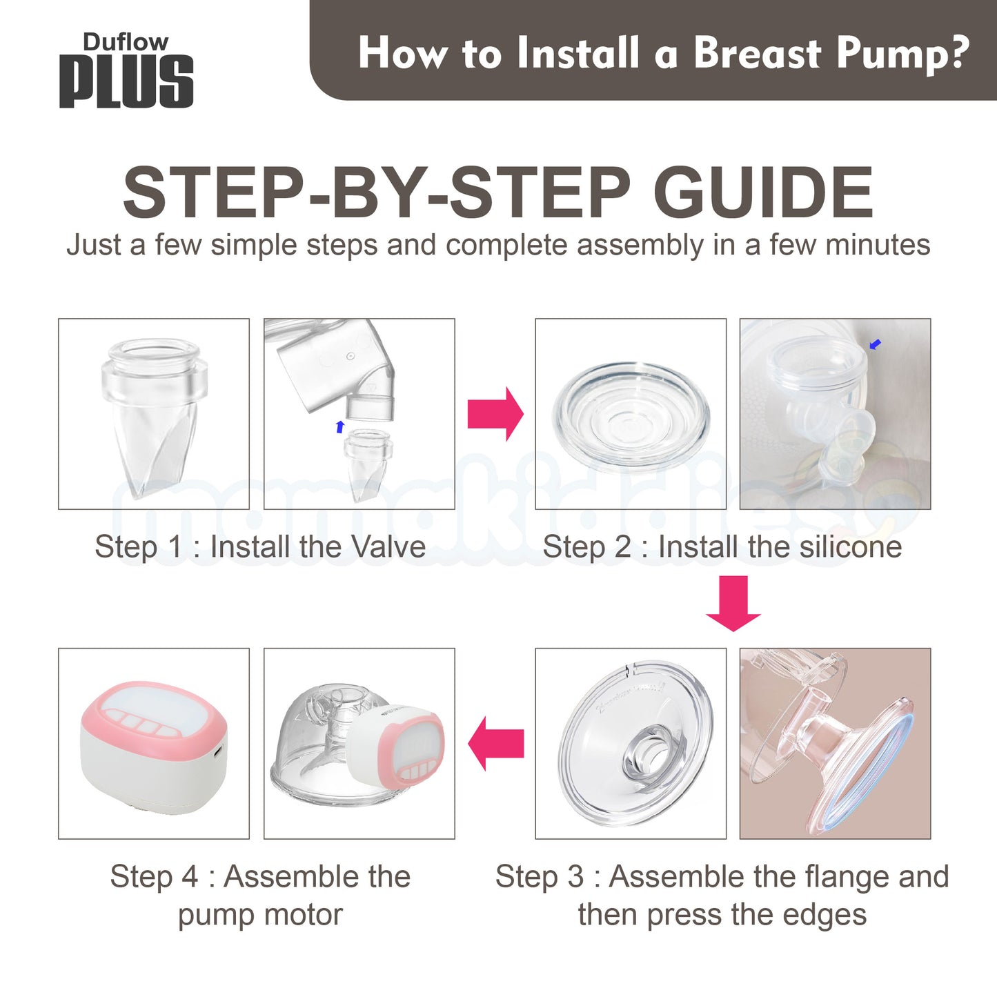 DUFLOWPLUS Wearable Electric Breast Pump