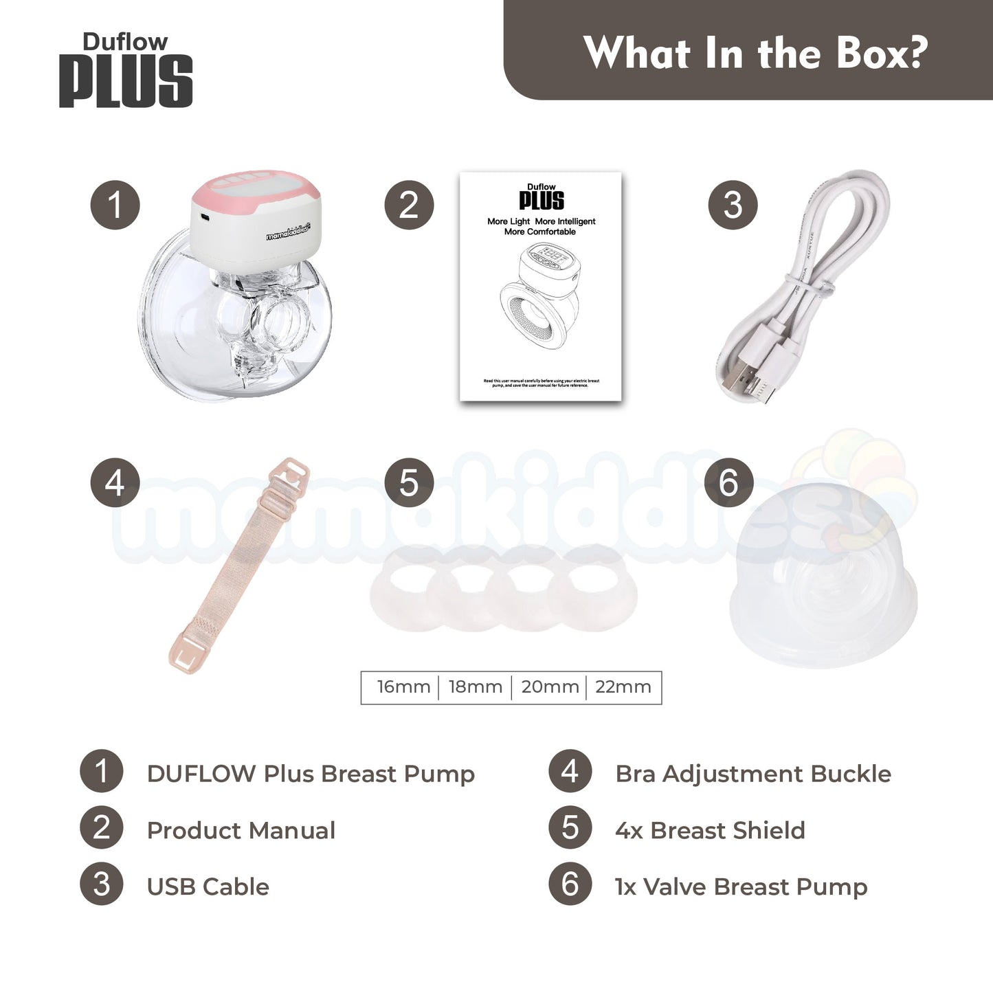 DUFLOWPLUS Wearable Electric Breast Pump