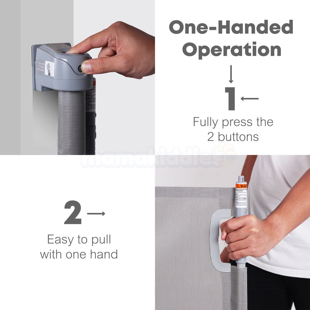 RETRACTABLE BABY SAFETY GATE