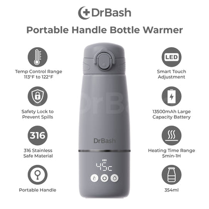 DrBash Wireless Thermostatic Bottle Warmer Flask Design
