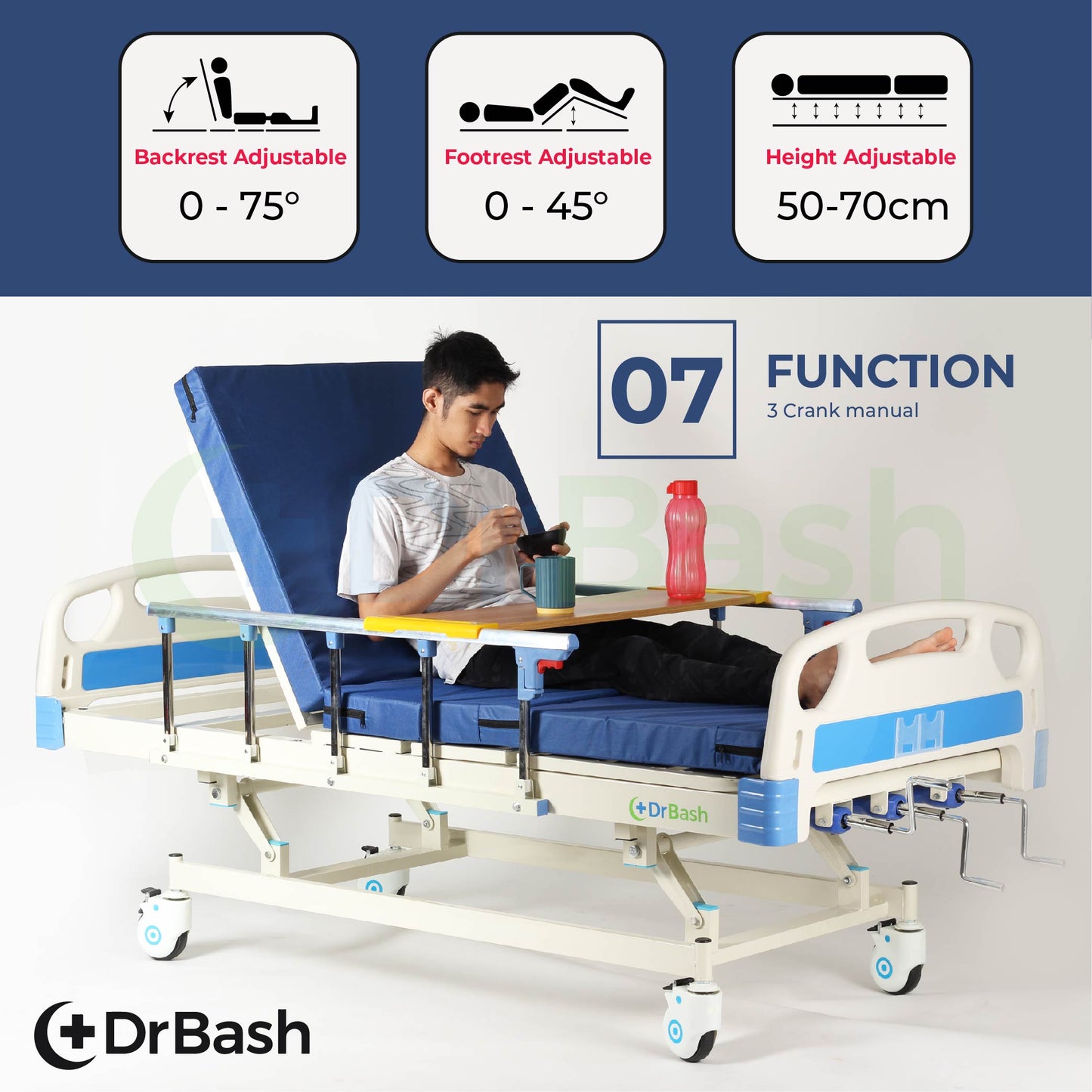 DRBASH HOSPITAL BED 3 FUNCTION