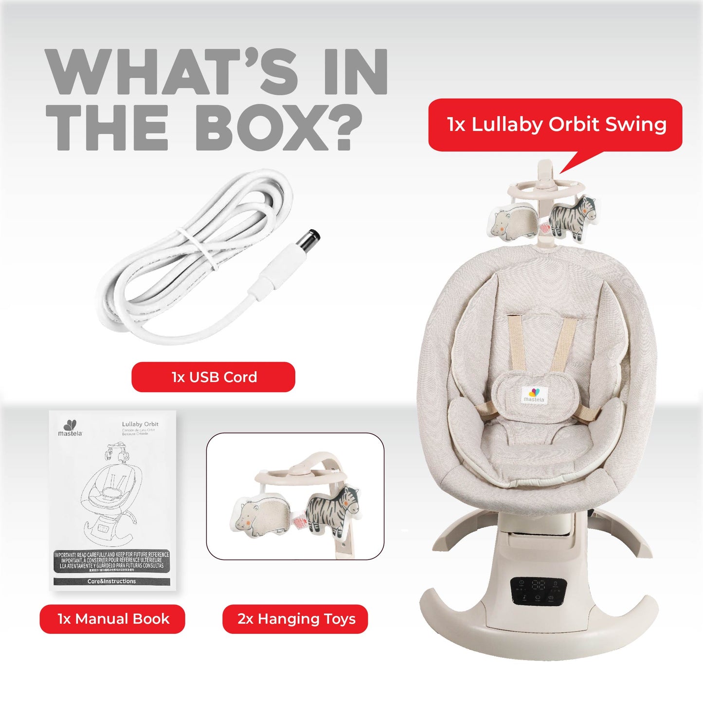 Mastela Electric Baby Swing Lullaby Orbit
