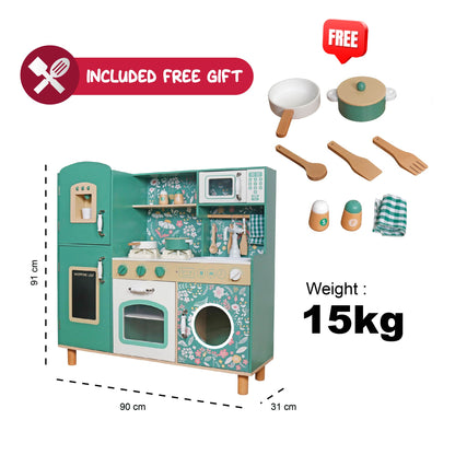 Retro Kids Kitchen Playset Large