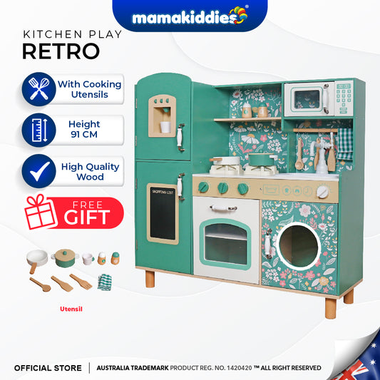 Retro Kids Kitchen Playset Large