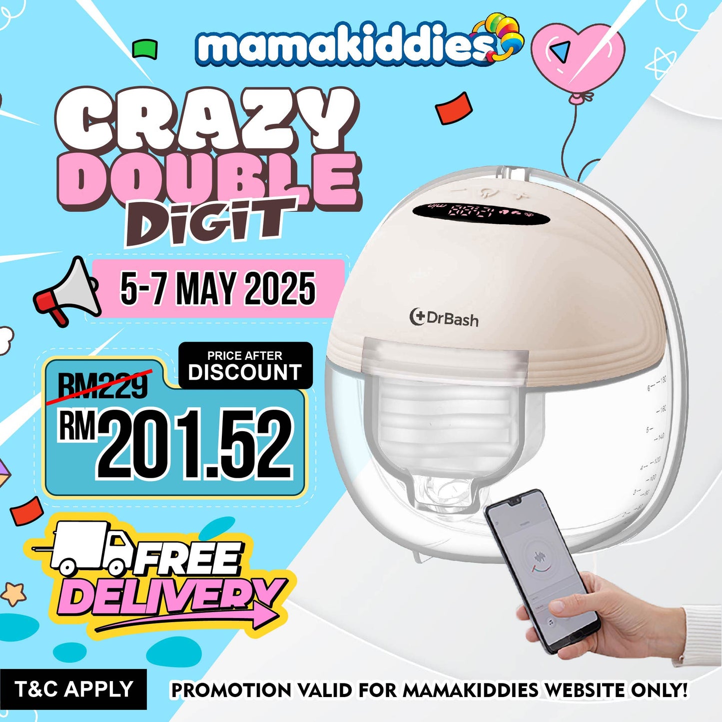 DrBash Pumpo Electric Breast Pump