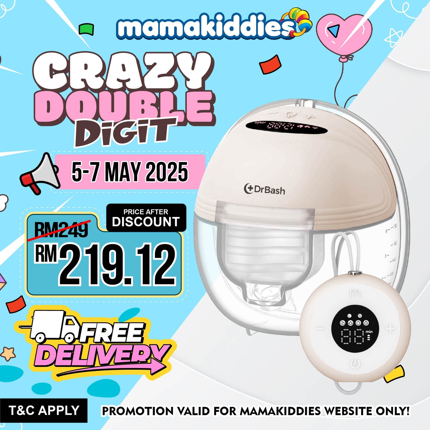 DrBash Pumpo Electric Breast Pump